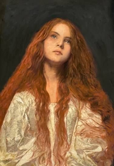 Portraiture Painting, Pre Raphaelite, Ethereal Art, Love Painting, Woman Painting, Painting Oil, Original Fine Art, Our Lady, Artwork For Sale