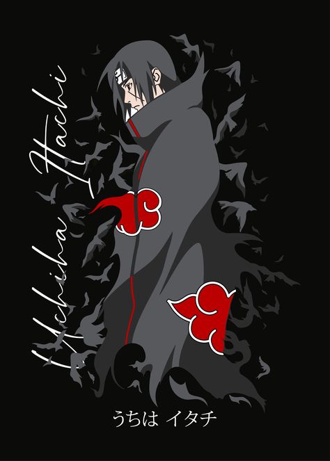 Itachi Tshirt, Itachi Design, Sharingan Wallpapers, Wallpaper Tumblr Lockscreen, Naruto Painting, Naruto Uzumaki Hokage, Android Wallpaper Art, Film Posters Art, One Piece Cartoon