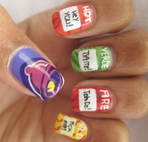 Def getting these after school lmao Taco Bell Nail Art, Taco Bell Nails, Taco Nail Art, Taco Bell Birthday, Taco Nails, Appearance Goals, Food Nail Art, Funny Elf On The Shelf, Cartoon Nails