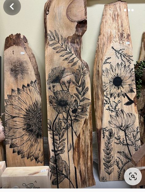 Painted Wildflowers, Diy Pallet Furniture Living Room, Beginner Wood Burning, Wood Burning Patterns Stencil, Wood Burn Designs, Woodburning Projects, Pallet Furniture Living Room, Furniture Small Spaces, Wood Painting Art