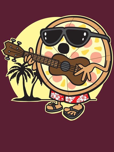 "Hawaiian Pizza" T-shirt by DetourShirts #Aff , #Sponsored, #Pizza, #Hawaiian, #DetourShirts, #shirt Pizza Animated, Pizza Hawaiian, Giant Pizza, Pizza Drawing, Food Promotion, Digital Food, Window Art, Hawaiian Pizza, Styles Fashion