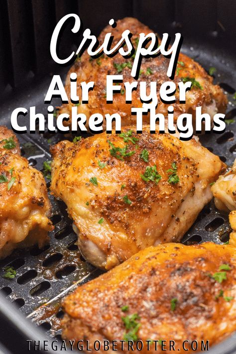 Air Fryer Recipes Chicken Thighs, Air Fryer Chicken Breast, Air Fryer Chicken Thighs, Air Fryer Oven Recipes, Air Fry Recipes, Air Fried Chicken, Air Fryer Recipes Chicken, Air Fryer Dinner Recipes, Air Fryer Recipes Easy