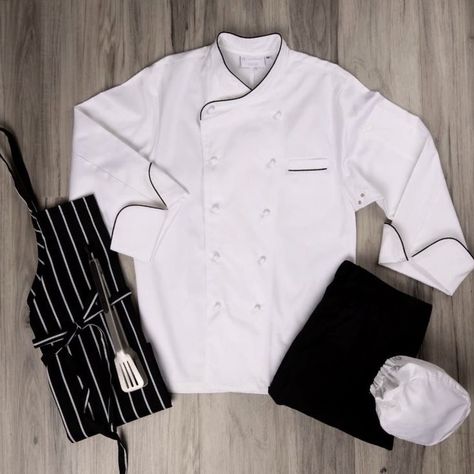 Cute Guy Outfits, Atlas Lily, Lily Atlas, Chef Jackets Design, Atlas Corrigan, Chef Uniforms, Chef Jackets, Chef Work, Chef Pants