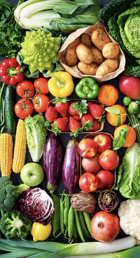 Vegetable Asthetic Picture, Vision Board Vegetables, Fruit And Veg Aesthetic, Fruit And Vegetables Aesthetic, Fruit And Vegetable Garden Aesthetic, Fresh Vegetables Aesthetic, Fruits And Veggies Aesthetic, Fresh Vegetables Photography, Aesthetic Fruit Pictures