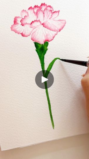 8.1K views · 298 reactions | Watercolour carnation with an angular brush 💕 #painting #art #watercolor #watercolorflowers #aquarelle #arttutorial #simpleart #easyart | Bliss Of Colours | Shin Giwon Piano · Sudden Shower Brush Painting Art, August Flowers, Loose Watercolor Paintings, Gladiolus Flower, Muted Palette, My Camera Roll, Relaxing Art, Watercolor Lettering, Brush Painting