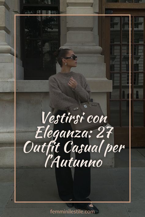 Trova l’ispirazione per il tuo guardaroba autunnale con 27 outfit casual, eleganti e adatti a ogni occasione del 2024. Ogni proposta è pensata per adattarsi a tutte le silhouette, comprese quelle curvy, garantendo un look sempre chic e sofisticato. Ideali per chi ama sentirsi stiloso di giorno e di sera, questi outfit combinano tendenze attuali con un tocco di classe senza tempo. Preparati a vivere un autunno all'insegna dello stile con questi look impeccabili! Autumn Outfits Casual Chic, Outfit Chic Elegant, Moda Over 50, Moda Casual Chic, Stile Casual Chic, Style Casual Chic, Outfit Chic, Minimal Chic, Casual Chic Outfit