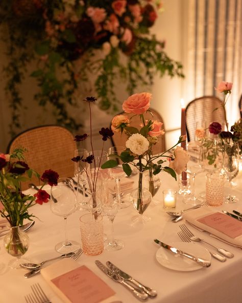 Bud vase details for Jo & Larry ✨🫶🏼 Heaps of dancing delicate stems in frilly glass bud vases, with masses of candles and tea lights 🌸🕯️ Florist - @studiofeverfew Venue - @kinhousewiltshire Photographer - @in_lovers_eyes Videography - @pittstopfilmsweddings HMU - @hmu_atelier Dress - @suzanneneville Stationery - @studioeden.co Stationery holders - @gaiavessels Candles - @candle_flair Glasses - @theluxecollectionuk Cake - @annalewiscakedesign Vases Arrangements, Bud Vases Arrangements, Atelier Dress, Glass Bud Vases, Lovers Eyes, 24th Birthday, Vase Arrangements, Bud Vase, Bud Vases