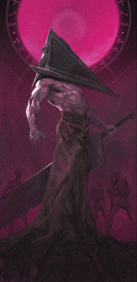 Silent Hill Pyramid Head Wallpapers, Hot Pyramid Head Fanart, Pyramid Head Aesthetic, Silent Hill Pyramid Head Fanart, Pink Pyramid Head, James Sunderland X Pyramid Head, Pyramid Head Wallpaper, Pyramid Head Icon, Pyramid Head Tattoo