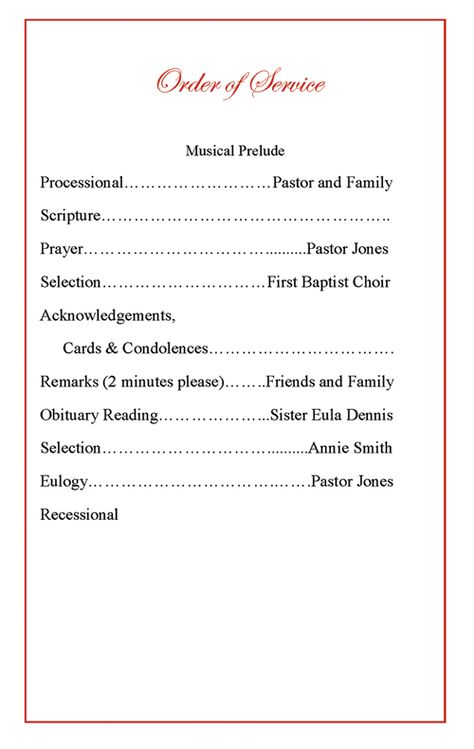 Funeral Program Order of Service | Religious Order of Service Example - Elegant Memorials Tombstone Unveiling Programme, Church Order Of Service, Order Of Service Template, Memorial Service Program, Family Scripture, Estate Planning Checklist, Memorial Program, Memorial Cards, Order Of Service