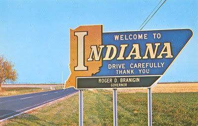 Indiana Welcome Sign postcard circa 1965 Indiana Aesthetic, Harriet Kilpatrick, Brown County Indiana, Saint Marys College, Travel Collage, Living In Arizona, Indiana Travel, Southern Indiana, State Signs