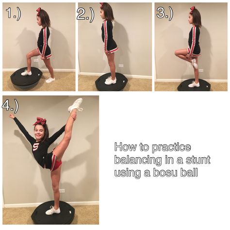 For all of our flyers who want to practice or improve their balance for stunting! stretch for cheer. #cheersquads #stretch Flyer Balance Tips, Cheer Flyer Stretches, Cheer Stunting, Flyer Tips, Cheer Conditioning, Cheerleading Skills, Cheer Tips, Cheerleading Tryouts, Comp Cheer