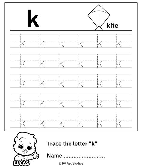 Writing Lowercase Letter K | Letter K Worksheets
Trace Lowercase Letter 'k' worksheet for kids. Download this free printable for your kids. Help your child improve their handwriting by joining dots and practicing. Have fun tracing! Writing Lowercase Letters, K Worksheets Preschool, Letter K Worksheet, Lower Case K, Phonics Games Kindergarten, Letter K Worksheets, Joining Dots, Games Kindergarten, Letters Worksheets