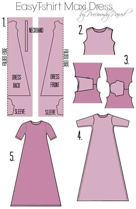 Use this Easy Tshirt Maxi Dress pattern as a guide for making a custom dress for your bjd. Tshirt Maxi Dress, Maxi Dress Tutorials, Diy Dresses, Sew Dress, Dress Tutorial, Custom Dress, Dress Tutorials, Maxi Dress Pattern, Easy To Sew