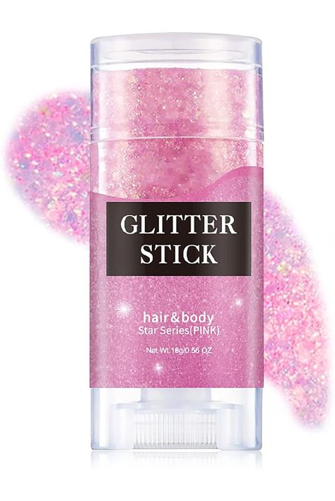 DAGEDA Body Glitter,Face Glitter Cream Chunky Glitter Stick for Hair Nail,Body Glitter Stick Sparkling Mermaid Sequins,Holographic Glitter Festival Rave Accessories Stage Christmas Makeup (Pink) Stick For Hair, Glitter Stick, Face Glitter, Glitter Face, Rave Accessories, Mermaid Sequin, Body Glitter, Christmas Makeup, Holographic Glitter