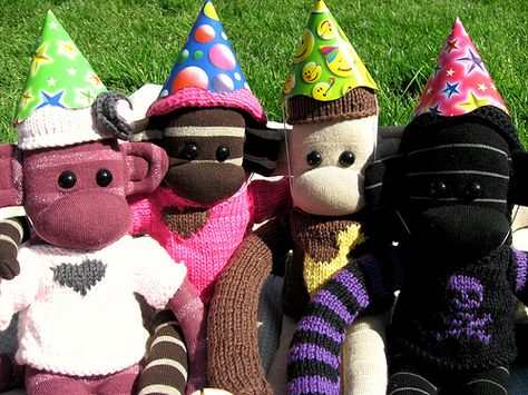 it's a sock bday party Sock Monkeys Diy, Guitar Songs For Beginners, Sock Monkeys, Basket Gift, Sock Animals, Sock Monkey, Birthday List, Party Entertainment, Inner Child