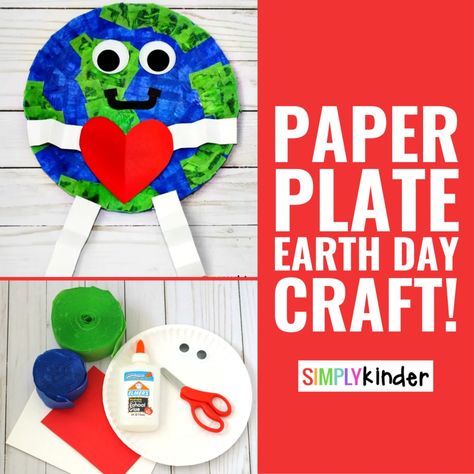 Celebrate Earth Day this year by creating this Paper Plate Earth Day Craft and talk to your students about all of the ways that they can help the Earth. Save Earth Collage, Earth Collage, Earth Day Craft, Help The Earth, Earth Day Crafts, Save Earth, Paper Plate, Earth Day, Paper Plates