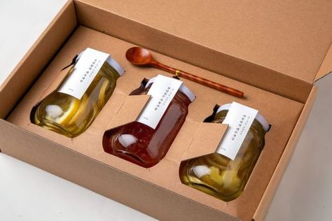 Jam Packaging, Olive Magazine, Corrugated Packaging, Spices Packaging, Luxury Packaging Design, Honey Packaging, Jar Packaging, Bottle Design Packaging, Packaging Ideas Business