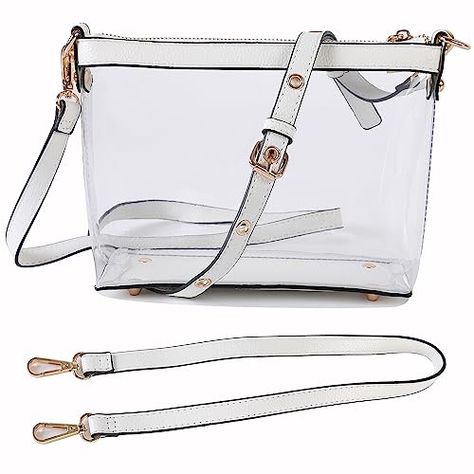 Transparent Purse, Clear Clutch, Clear Purses, Soft Leather Handbags, Festival Concert, Zipper Purse, Clear Bags, 3 In 1, Zipper Bags