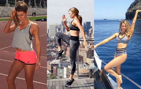 What You Need to Know Before You Try Instagram Star Anna Victoria’s Crazy-Popular Workouts Anna Victoria Fit Workouts, Fitness Words, Anna Victoria, Ab Day, Running Pace, Weighted Squats, Cardio Abs, Full Body Stretch, Low Intensity Workout