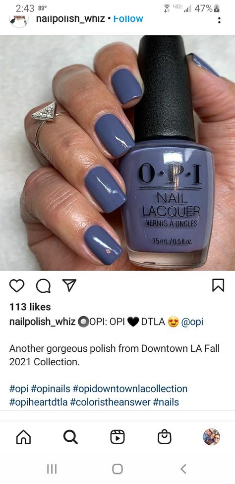 Opi Dtla, Opi Nails, Nail Lacquer, Nail Ideas, Nail Polish, Nail Art, My Style, Nails, Makeup