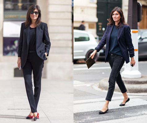 Alt Looks, Emmanuel Alt, Carine Roitfeld Style, Uniform Dressing, Emmanuelle Alt Style, Paris Wardrobe, Best Uniforms, Emmanuelle Alt, French Women Style