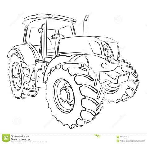 Tractor Images, Tractor Cartoon, Tractor Illustration, Tractor Silhouette, Tractor Drawing, Tractor Coloring Pages, Tractor Art, Drawing Canvas, Big Tractors