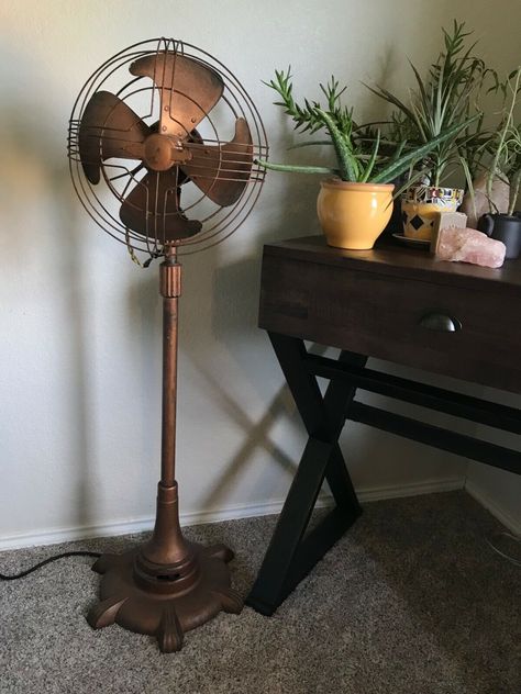 Copper Fan, Antique Fans, Vintage Fan, Vintage Fans, General Electric, Floor Fan, Table Fan, Online Marketplace, Home Appliances