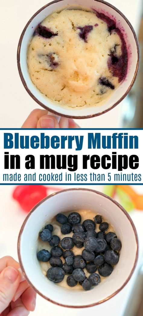 How To Make A Muffin In A Mug, Easy One Person Breakfast, Muffin In A Cup Microwave, Healthy Mug Muffin, Mug Muffin Microwave, Muffin Mug Recipe, Muffins In A Mug, Mug Muffin Recipe, Muffin In A Cup