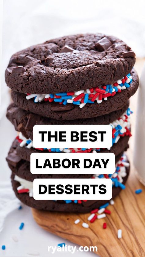 love these labor day food ideas! Blue Muddy Buddies, College Graduation Party Food, Labor Day Desserts, Labor Day Food Ideas, Labor Day Food, Grad Party Food, Finger Desserts, Picnic Desserts, Pool Party Food