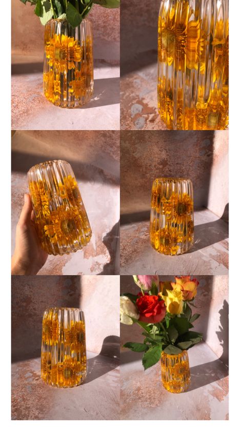 Resin and dried flowers vase for your home decor Plant Workshop, Resin Vase, Place An Order, Resin Flowers, Retro Futurism, Flower Vase, Epoxy Resin, Flower Vases, Dried Flowers