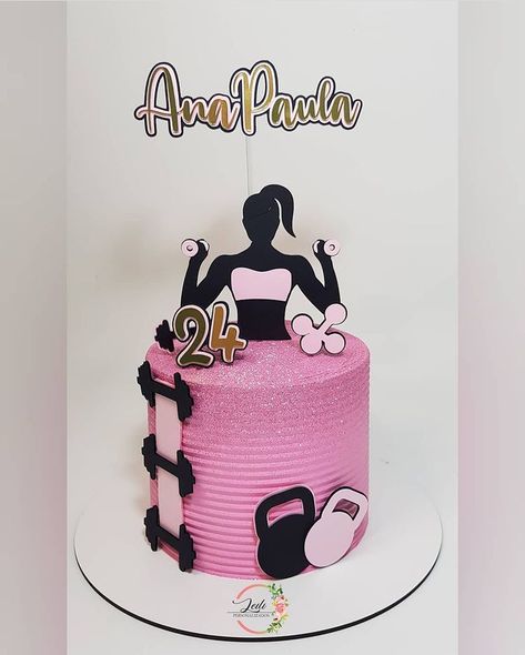 Zumba Cake Ideas, Gym Cake For Girl, Pastel Jumper, Bolo Academia, Bolo Crossfit, Fitness Cake, Gym Cake, Short Mehndi Design, Chocolate Cake Designs