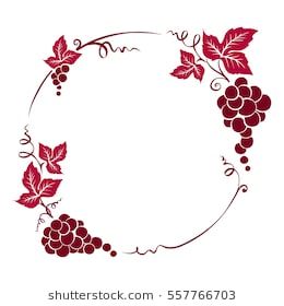 Grape Drawing, Wine Celebration, Grapes Design, Vine Drawing, Handmade Logo, Wine Logo, Linoleum Block Printing, Vine Tattoos, Garden Crafts Diy