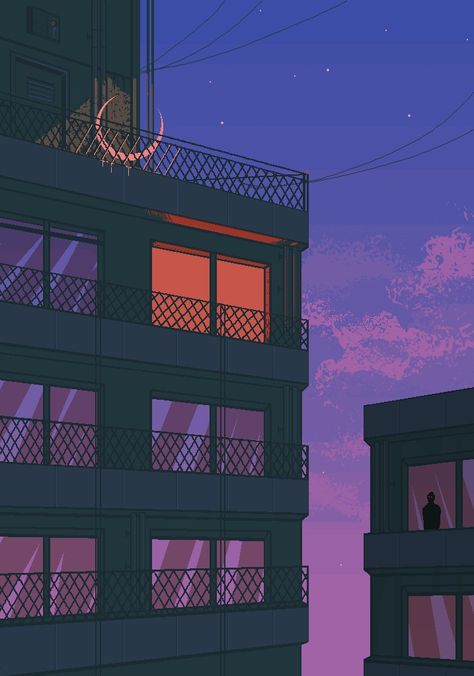 #gif #bynight #sleepless #insomia #sleeplessness #insomniac #wakefulness #loneliness #CityLife #night #alone #GoodNight #SleepingTime Lo-fi Aesthetic, Lofi Aesthetic, 심플한 그림, Pixel Art Background, Arte 8 Bits, 8bit Art, Japon Illustration, Wallpaper Animes, Beautiful Night