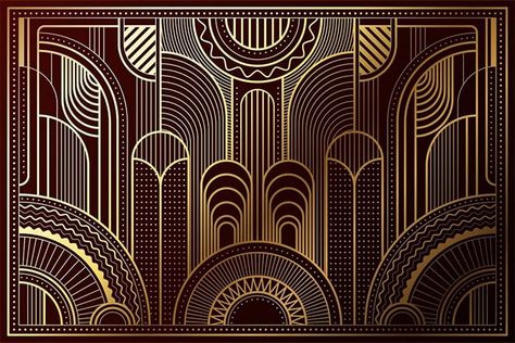 Art Deco Pattern Design, Art Deco Vector, Interior Art Deco, Art Deco Background, Art Deco Frames, Arte Art Deco, Art Deco Borders, Motifs Art Nouveau, Wallpaper Seni