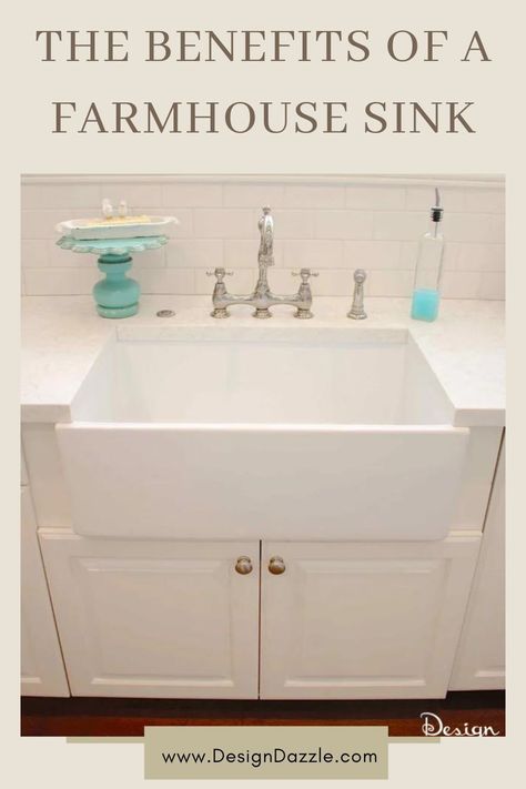 If you are considering installing a farmhouse sink or apron sink in your home be sure to check out some of the wonderful benefits of doing so! Fire clay sink Apron Sink Bathroom, Fire Clay Sink, Installing A Farmhouse Sink, Farmhouse Sink Bathroom, Farmhouse Bathroom Sink, Farmhouse Sink Installation, Mudroom Decor, Apron Sink, Bathroom Farmhouse Style