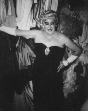 Rae Bourbon (ca. 1933) During the Pansy Craze of 1930-1933 (mainly in Manhattan), gay clubs and performers, known as “pansy performers”, experienced a huge surge in underground popularity. In 1932, Rae Bourbon was working full-time as a female impersonator at such clubs as Jimmy’s Back Yard in Hollywood and Tait’s in San Francisco. At the latter, in May 1933, police raided his “Boys Will Be Girls” review during a live radio broadcast. Pansy Craze, Female Impersonators, Lgbt Culture, Lavender Room, Rare Historical Photos, Pop Hits, Drag Queens, Rupaul, Cabaret