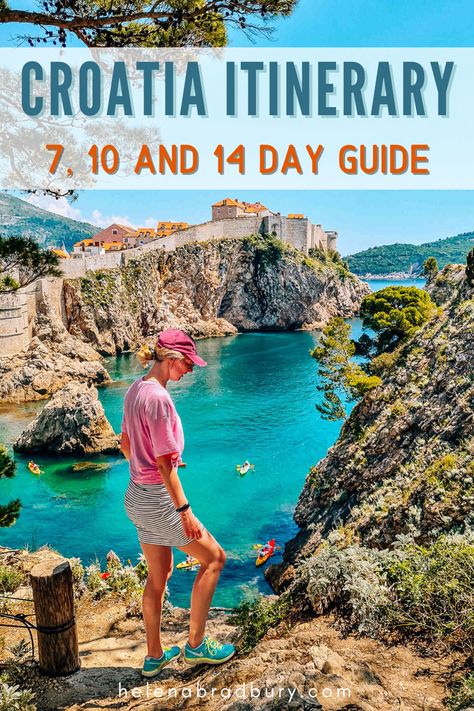 Plan the perfect 7, 10 or 14 day Croatia itinerary with this ultimate Croatia travel guide (by someone who lives here). Discover the best things to do in Croatia, travel tips and how to get around | croatia 7 day itinerary | 7 days in croatia | croatia travel 7 days | croatia 1 week itinerary | 1 week in croatia |14 days in croatia | croatia itinerary 2 weeks | croatia itinerary 10 days | dubrovnik croatia things to do | split croatia things to do in | croatia best places to visit 7 Days In Croatia, Dalmation Coast Croatia, Croatia Itinerary 5 Days, Trip To Croatia, Croatia Yacht, Things To Do In Croatia, Europe Wallpaper, October Travel, 7 Day Itinerary