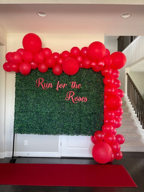 Kentucky Derby Backdrop, Kentucky Derby Balloon Arch, Derby Photo Backdrop, Derby Backdrop, Derby Decorations, Derby Gala, Kentucky Derby Decorations, Derby Decor, Kentucky Derby Party Decorations