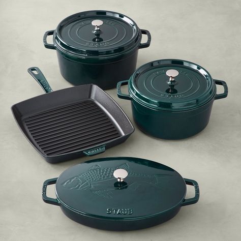 Staub Cookware, Cast Iron Cookware Set, Cast Iron Pot, Gadgets Kitchen Cooking, Electric Cooker, Grill Set, Pots And Pans Sets, Kitchenware Store, Cast Iron Cooking