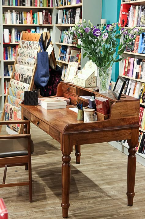 Vintage Style Desk, The Shop Around The Corner, Shop Around The Corner, Writers Desk, Nyc Guide, Vintage Home Office, Desk In Living Room, Workspace Inspiration, Upper West Side