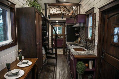 Tiny Luxury, Tiny House Big Living, Tiny House Swoon, Tiny House Stairs, Tiny House Loft, Tiny House Bathroom, Tudor House, Tudor Style, Tiny Houses For Sale