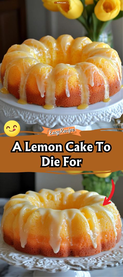 A Lemon Cake to Die For Lemon Juice Cake, Pioneer Woman Lemon Cake To Die For, To Die For Lemon Cake, Lemon Crème Cake, Lemon Cake Glaze Recipe, Lemon Christmas Cake, Lemon Pie Cake, Recipes With Lemon Cake Mix Boxes, 6" Cake