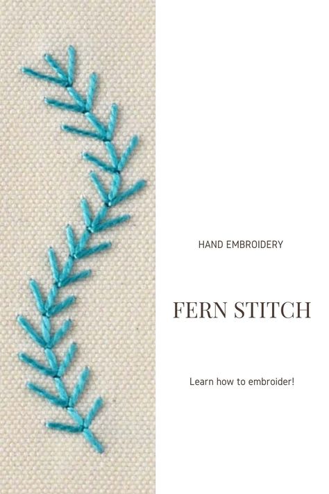 Explore the Fern Stitch embroidery technique in our comprehensive guide. From creating fancy outlines to adding powdered filling, discover versatile applications of this stitch in textile arts. Whether you're a beginner or a seasoned pro, our step-by-step tutorial with detailed photos will help you master Fern Stitch. Join us and unlock the artistry of hand embroidery today! Fern Stitch Embroidery, Outline Stitch Embroidery, Fern Stitch, Hand Embroidery Tips, Embroidered Sweaters, Hand Stitching Techniques, Paintings For Beginners, Wool Felt Projects, Embroidery Tips