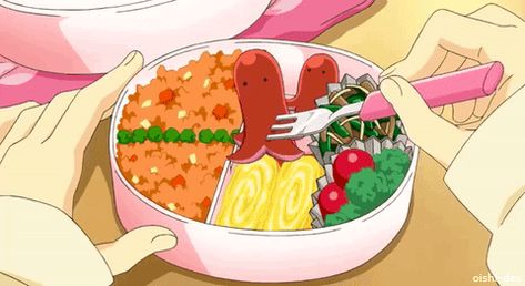 #wattpad #short-story Hi Banner Gifs, Eating Gif, Anime Bento, Food Anime, 귀여운 음식 그림, Food Artwork, Food Cartoon, Cute Food Drawings, Anime Gifs