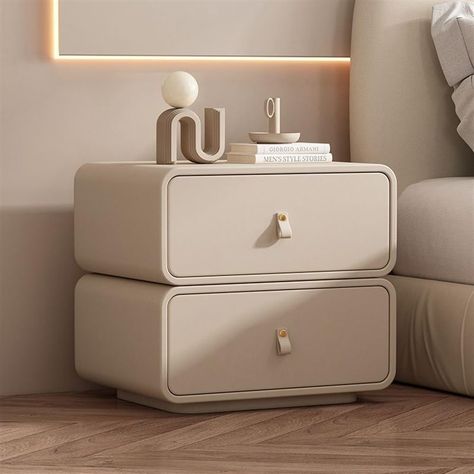 PRICES MAY VARY. 2 2 2 22 22 Add a touch of contemporary elegance to your bedroom with the modern design of our Nightstand. Material: solid woodPackage includes: 1* Bedside TableSize:45x40x48cm/17.7x15.7x18.9in50x40x48cm/19.7x15.7x18.9inStay organized with the practical storage solutions provided by our Side Table. With ample space to store your bedside essentials, including books, electronics, or personal items, you can keep your bedroom neat and clutter-free for a peaceful and restful environm Bed Side Table With Storage, Stone Nightstand Bedroom, Colored Nightstand Bedroom, Bed Side Table Design Modern, Modern Nightstand Decor, Bed Side Table Ideas, Colorful Nightstand, Nightstands Ideas Bedside Tables, Night Stand Ideas