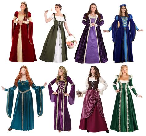 Florentine Gown, Ren Faire Costume Women, Tavern Maid, Dragon Costume Women, Knight Medieval, Masquerade Outfit, Medieval Dresses, Birthday Clothes, Boys Costumes