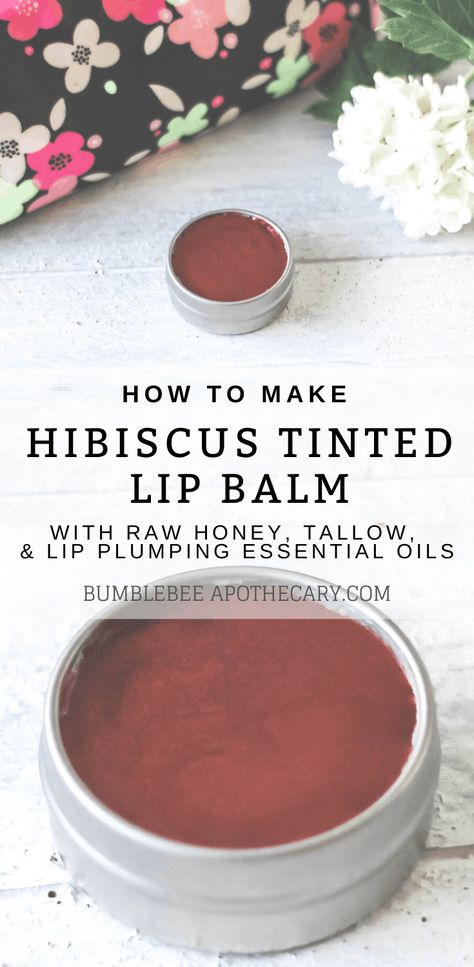 Tinted Lip Balm Recipe, Tallow Recipe, Recipe With Honey, Lip Balm Recipe, Lip Care Diy, Natural Beauty Routine, Balm Recipe, Lip Balm Recipes, Homemade Lip Balm