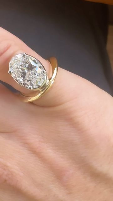 Arielle Ratner on Instagram: "Happy Sunday 🤍 Custom Perch setting for one of the most incredible modern ovals. Only wish this ring fit my ring finger! #arielleratner #arielleratnerengaged" Arielle Ratner, Ring Finger, Ring Fit, Every Girl, Happy Sunday, Jewelry Inspo, Dream Wedding, The Incredibles