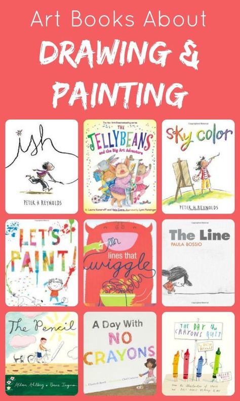 16 Art Picture Books About Drawing and Painting~Click through for the full list and summaries of each book. Learning Painting, Books Drawing, Art Books For Kids, Learning Art, Painting Picture, Drawing And Painting, Homeschool Art, Preschool Books, Kindergarten Art