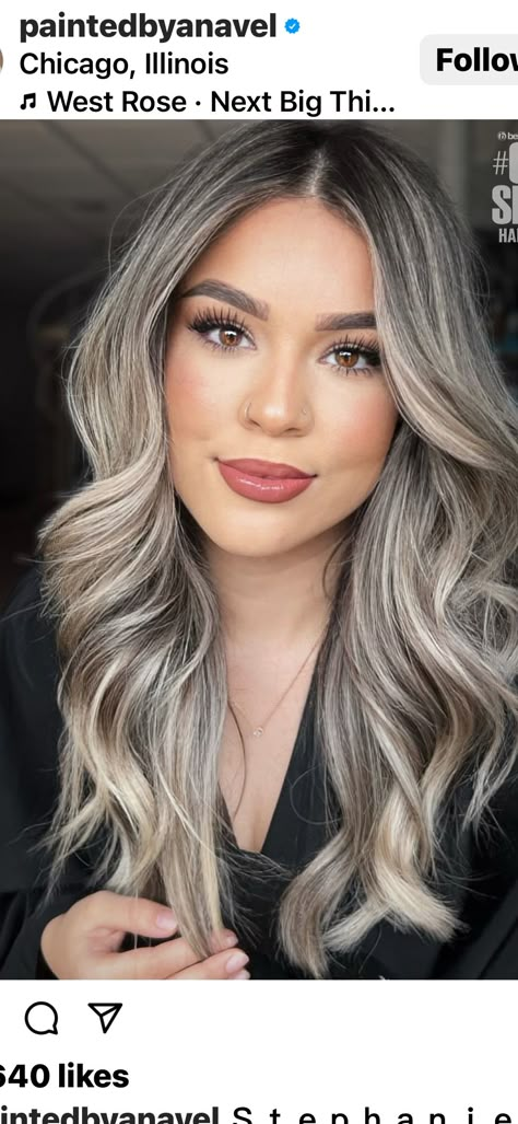 Light Brown Hair With Root Melt, Color Melt Vs Balayage, Highlights To Cover Grey Hair Dark Brown, Womens Hair Color 2024, Neutral Blonde Balayage On Dark Hair, Mexican Blonde Hair, Blonde To Cover Gray Hair, Ash Hair Color Ideas, Hair Color Ideas For Brown Skin Tone